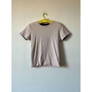 Limi Feu TShirt Double Layer Pale Pink And Dark Navy Japanese Cotton Wool Small
